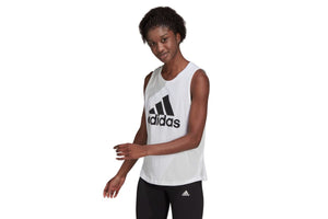 NNEKG Womens Big Logo Tank (White Black Size XL)