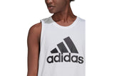 NNEKG Womens Big Logo Tank (White Black Size XL)