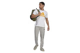NNEKG Mens Big Logo Jersey T Shirt (White Semi Solar Gold Size L)