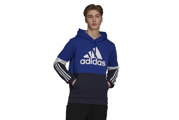 NNEKG Mens Colourblock Hoodie (Bold Blue White Size M)