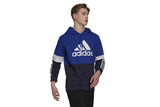 NNEKG Mens Colourblock Hoodie (Bold Blue White Size L)