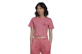 NNEKG Womens Trefoil Moments Cropped T Shirt (Rose Tone Size M)