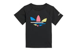 NNEKG Kids Adicolour Shorts & Tee Set (Black Size 3 6M)