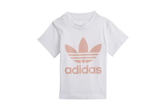 NNEKG Kids Adicolor Short Tee Set (White Hazel Coral Size 9 12M)