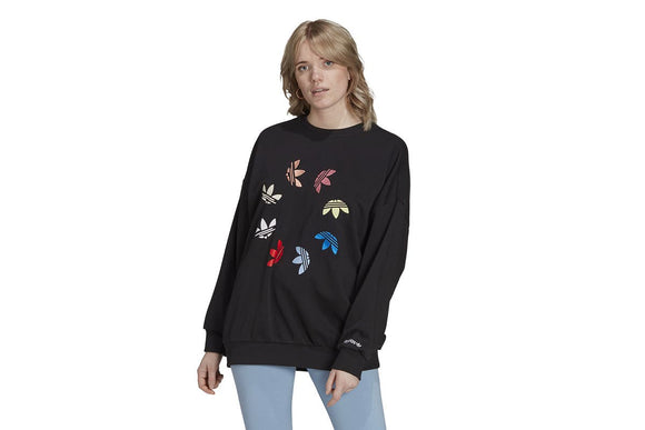 NNEKG Womens Adicolor Bold Classics Sweatshirt (Black Size M)