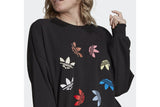 NNEKG Womens Adicolor Bold Classics Sweatshirt (Black Size XL)