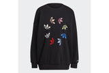 NNEKG Womens Adicolor Bold Classics Sweatshirt (Black Size M)
