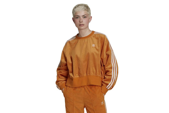 NNEKG Womens Adicolor Classics Sweatshirt (Focus Orange Size L)
