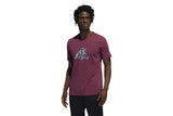 NNEKG Mens Reverse Retro Short Sleeve Tee (Victory Crimson Size L)