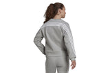 NNEKG Womens Future Icons 3 Stripe Crew Sweatshirt (Medium Grey Heather Size XL)
