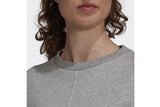 NNEKG Womens Future Icons 3 Stripe Crew Sweatshirt (Medium Grey Heather Size XL)