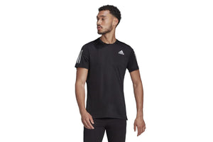 NNEKG Mens Own the Run Tee (Black Reflective Silver Size XL)