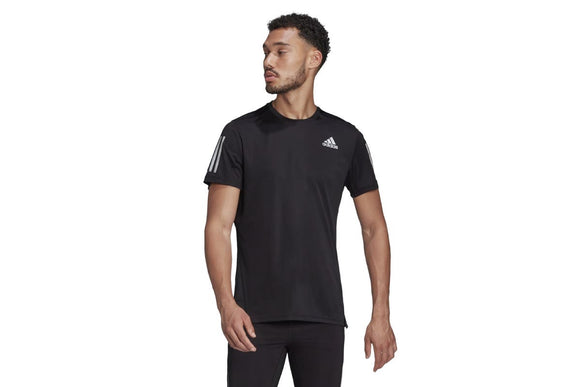 NNEKG Mens Own the Run Tee (Black Reflective Silver Size 2XL)