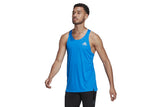 NNEKG Mens Own the Run Singlet (Blue Reflective Silver Size S)