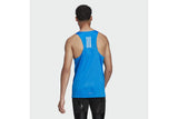 NNEKG Mens Own the Run Singlet (Blue Reflective Silver Size L)