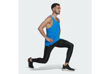 NNEKG Mens Own the Run Singlet (Blue Reflective Silver Size M)