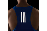 NNEKG Mens Own the Run Singlet (Blue Reflective Silver Size M)