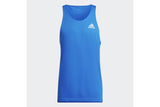 NNEKG Mens Own the Run Singlet (Blue Reflective Silver Size M)