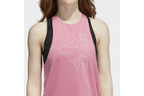 NNEKG Womens Badge of Sport Tech Tank (Rose Tone White Size S)