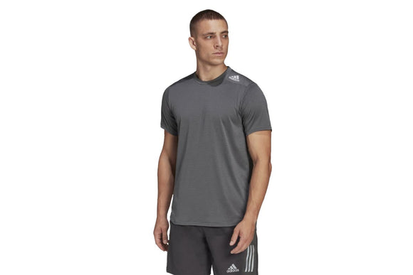 NNEKG Mens Designed 2 Run T Shirt (Grey Size XL)