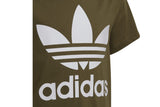 NNEKG Kids Trefoil Tee (Focus Olive White Size 10 11Y)