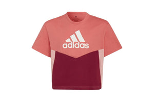 NNEKG Girls Colourblock Essentials Tee (Legacy Burgundy White Size 9 10Y)