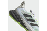 NNEKG Mens 4DFWD_Kick Running Shoe (White White Signal Green Size 9.5 US)