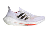 NNEKG Womens Ultraboost 21 Shoes (White Black Solar Red Size 10 US)