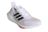 NNEKG Womens Ultraboost 21 Shoes (White Black Solar Red Size 10 US)