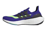NNEKG Mens Ultraboost 21 Shoes (Sonic Ink Black Screaming Green Size 9 US)