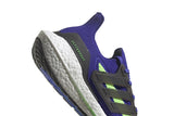 NNEKG Mens Ultraboost 21 Shoes (Sonic Ink Black Screaming Green Size 9.5 US)