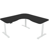 NNEMB Corner Standing Desk-173x173cm-Sit to Stand Up Electric Height Adjustable-Black/White
