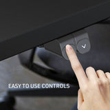 NNEMB Sit Stand Standing Desk-120x60cm-72-118cm Height Adjustable-70kg Load-Black/Black Frame