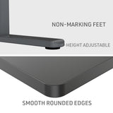 NNEMB Sit To Stand Up Standing Desk-140x60cm-72-118cm Electric Height Adjustable-70kg Load-Black/Black Frame