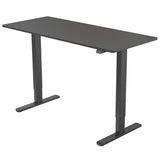 NNEMB Sit To Stand Up Standing Desk-140x60cm-72-118cm Electric Height Adjustable-70kg Rated Black/Black Frame