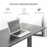 NNEMB Sit To Stand Up Standing Desk-140x60cm-72-118cm Electric Height Adjustable-70kg Rated Black/Black Frame