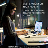 NNEMB Sit To Stand Up Standing Desk-120x60cm-72-118cm Electric Height Adjustable-70kg Rated-Oak Style/Black Frame