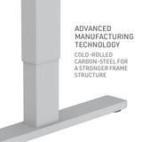 NNEMB Sit To Stand Up Standing Desk-120x60cm-72-118cm Electric Height Adjustable-70kg Load-Oak Style/Silver Frame