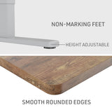 NNEMB Sit To Stand Up Standing Desk-140x60cm-72-118cm Electric Height Adjustable-70kg Load-Oak Style/Silver Frame