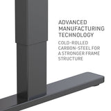 NNEMB Sit To Stand Up Standing Desk-140x60cm-72-118cm Electric Height Adjustable-70kg Load-Walnut Style/Black Frame