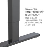 NNEMB Sit To Stand Up Standing Desk-140x60cm-72-118cm Electric Height Adjustable-70kg Load-White Oak Style/Black Frame