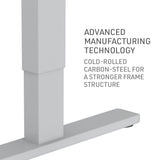 NNEMB Sit To Stand Up Standing Desk-140x60cm-72-118cm Electric Height Adjustable-70kg Load-White Oak Style/Silver Frame