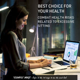 NNEMB Sit To Stand Up Standing Desk-120x60cm-72-118cm Electric Height Adjustable-70kg Rated-White/White Frame