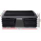 NNEDSZ Aerobic Step Exercise Stepper Risers Gym Cardio Fitness 5 Level Bench