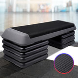 NNEDSZ Aerobic Step Exercise Stepper Risers Gym Cardio Fitness 5 Level Bench