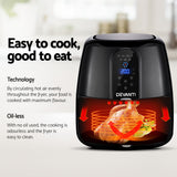 NNEDSZ 7L Oil Free Air Fryer - Black