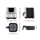 NNEDSZ Air Fryer 7L LCD Fryers Oil Free Oven Airfryer Kitchen Healthy Cooker