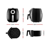 NNEDSZ Air Fryer 4L Fryers Oil Free Oven Airfryer Kitchen Healthy Cooker Black