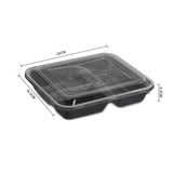 NNEDPE 10pcs Microwave Safe Plastic Meal Prep Container Lunch Box