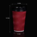 NNEDPE 200x Red Disposable Coffee Cups 16oz Multi Sets